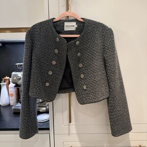 Women's Gray Tweed Jacket
